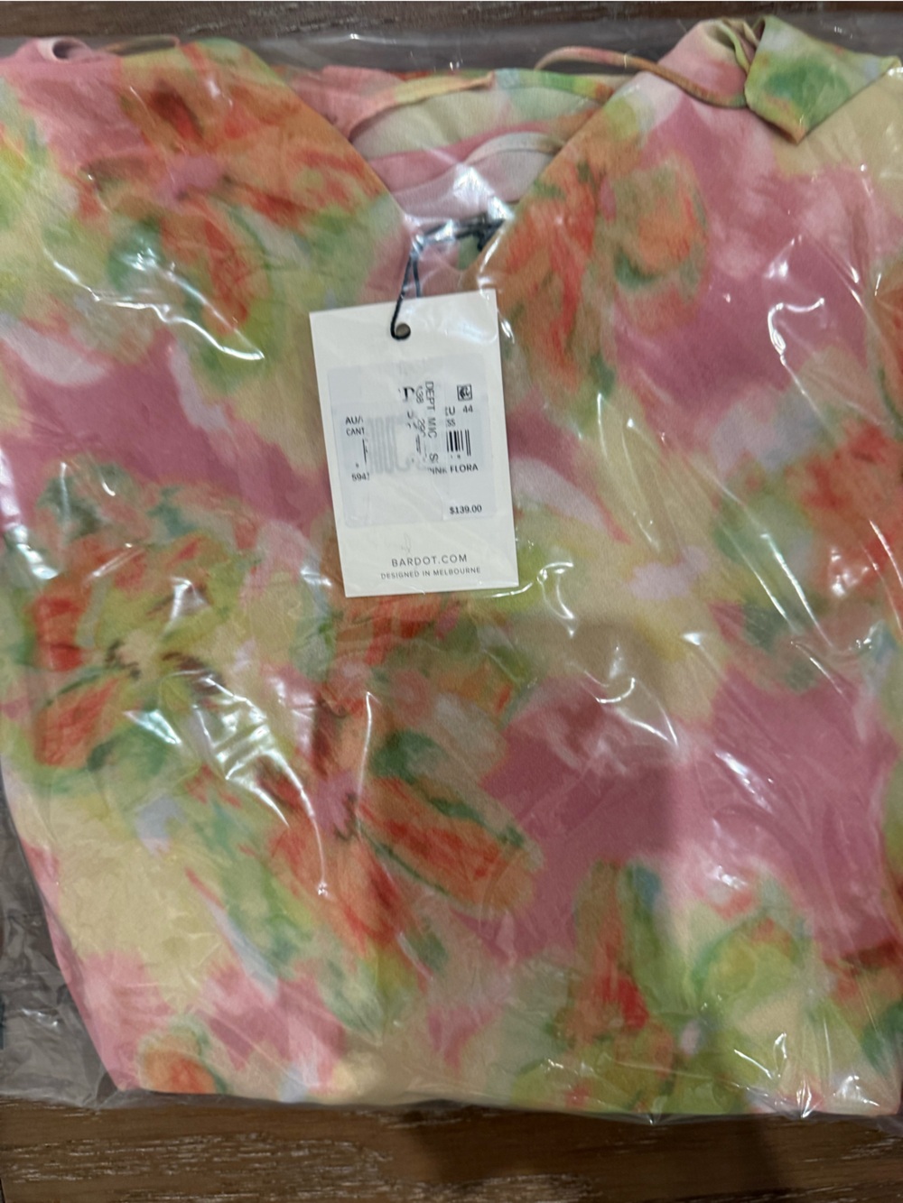Bardot Pastel Floral Slip Maxi Dress with Ruffle Hem and Slit - Picture 15 of 16
